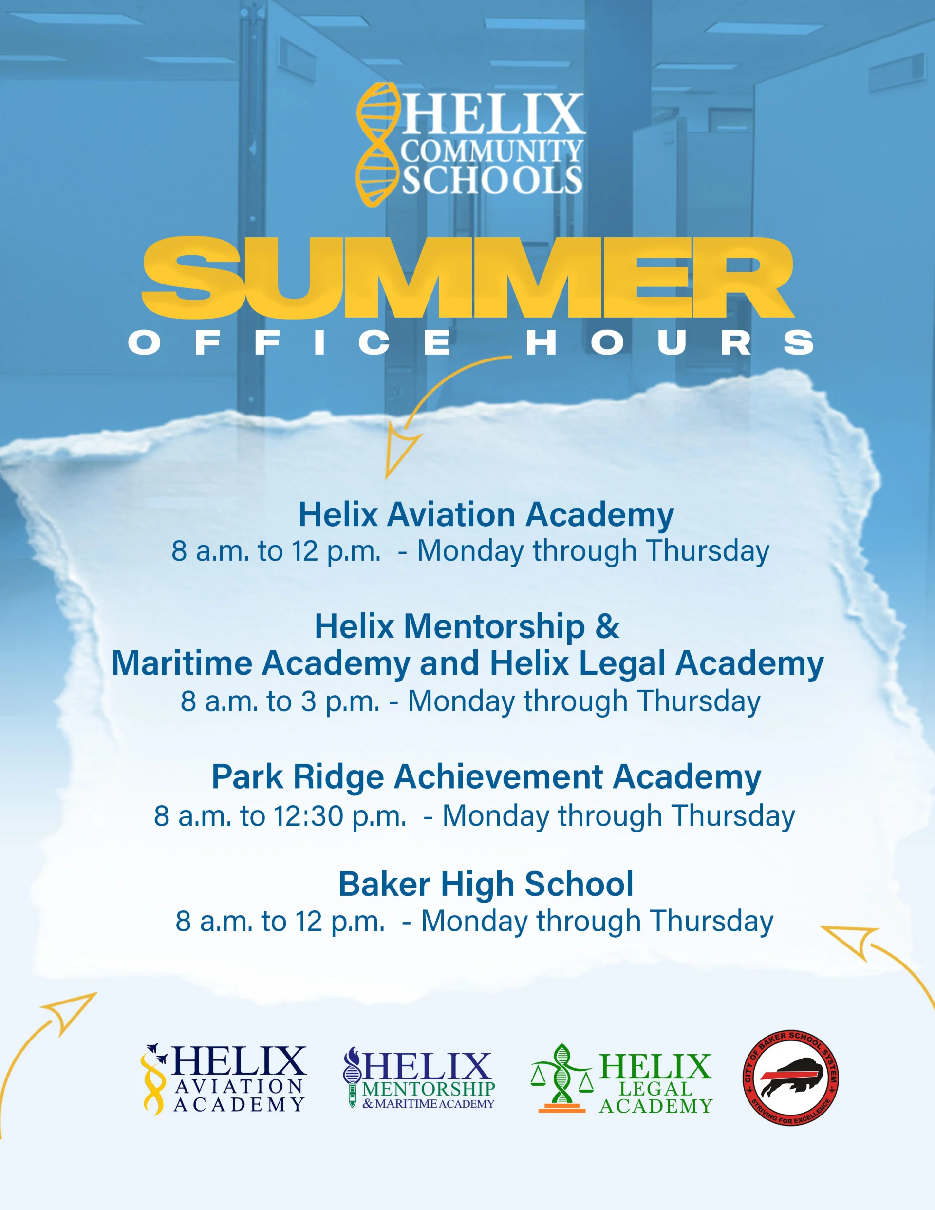 Flyer of Summr office Hours