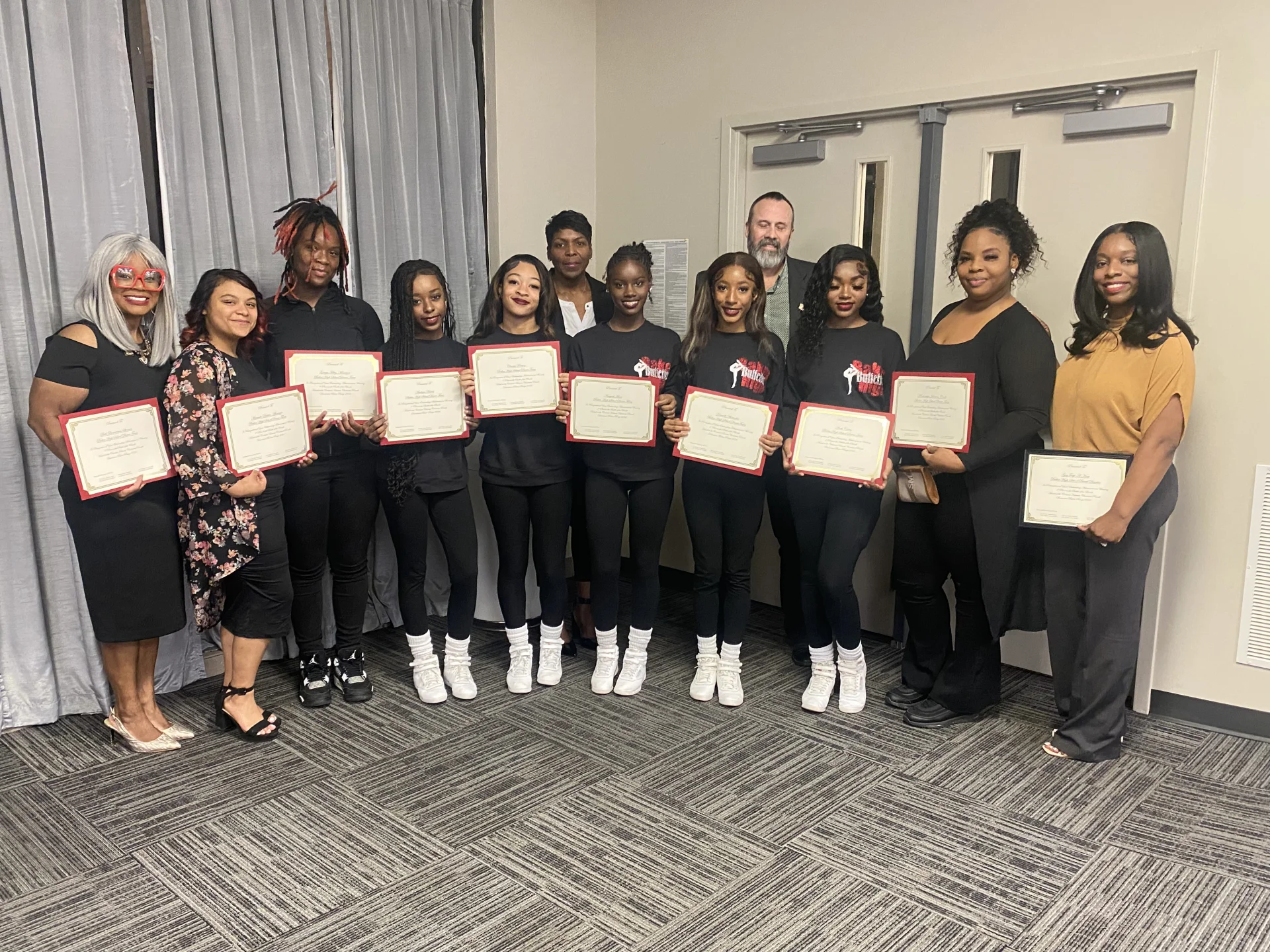 BHS Dance Team Honored at Feb 6th CoBSS Board Meeting