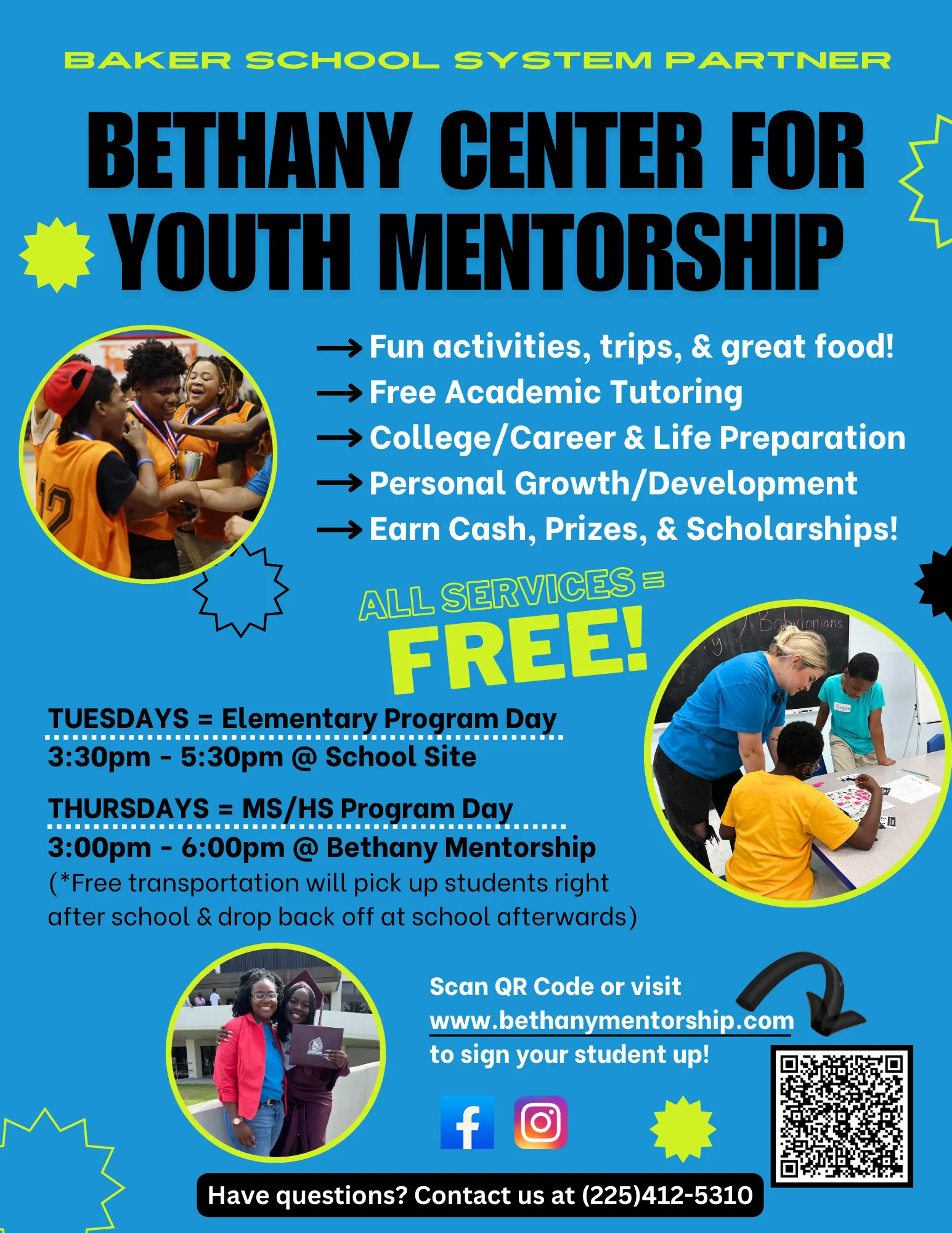 BAKER SCHOOL SYSTEM PARTNER: Bethany Center for Youth Mentorship