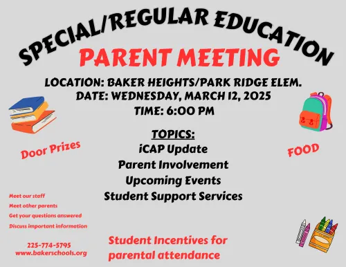 Parent Meeting for Special/Regular Education