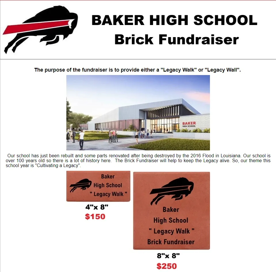 Brick Fundraiser