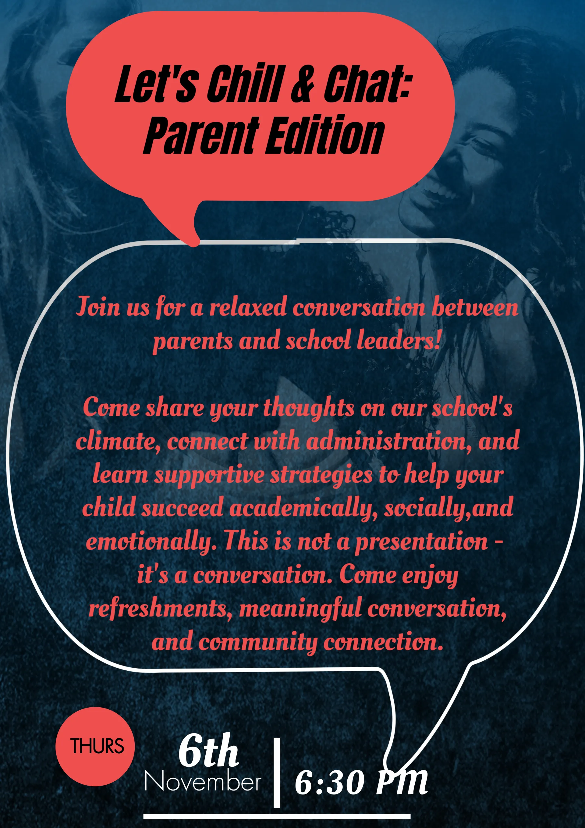 BHS: LET'S CHILL & CHAT: Parent Edition