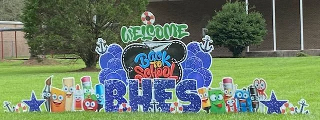 BHES back to school yard sign