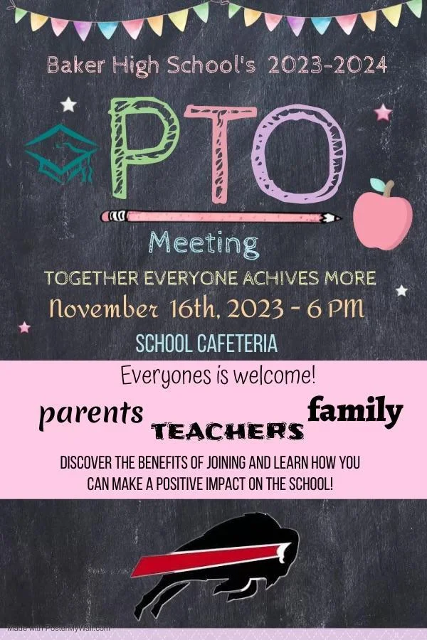 PTO meeting flyer