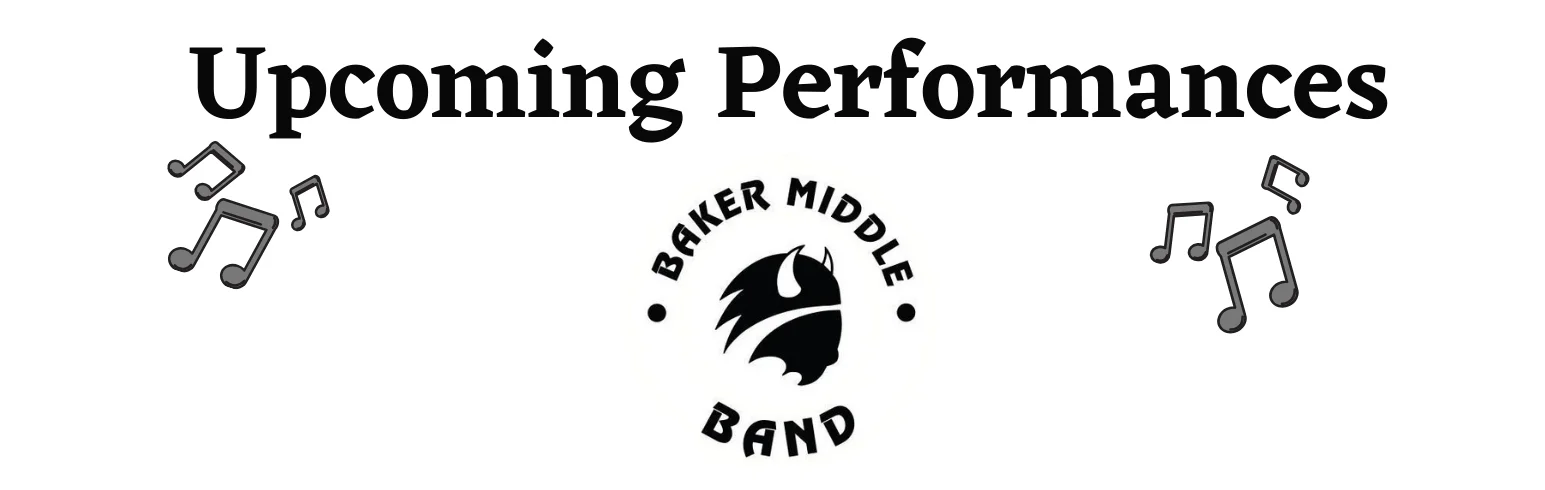 Upcoming Performances banner