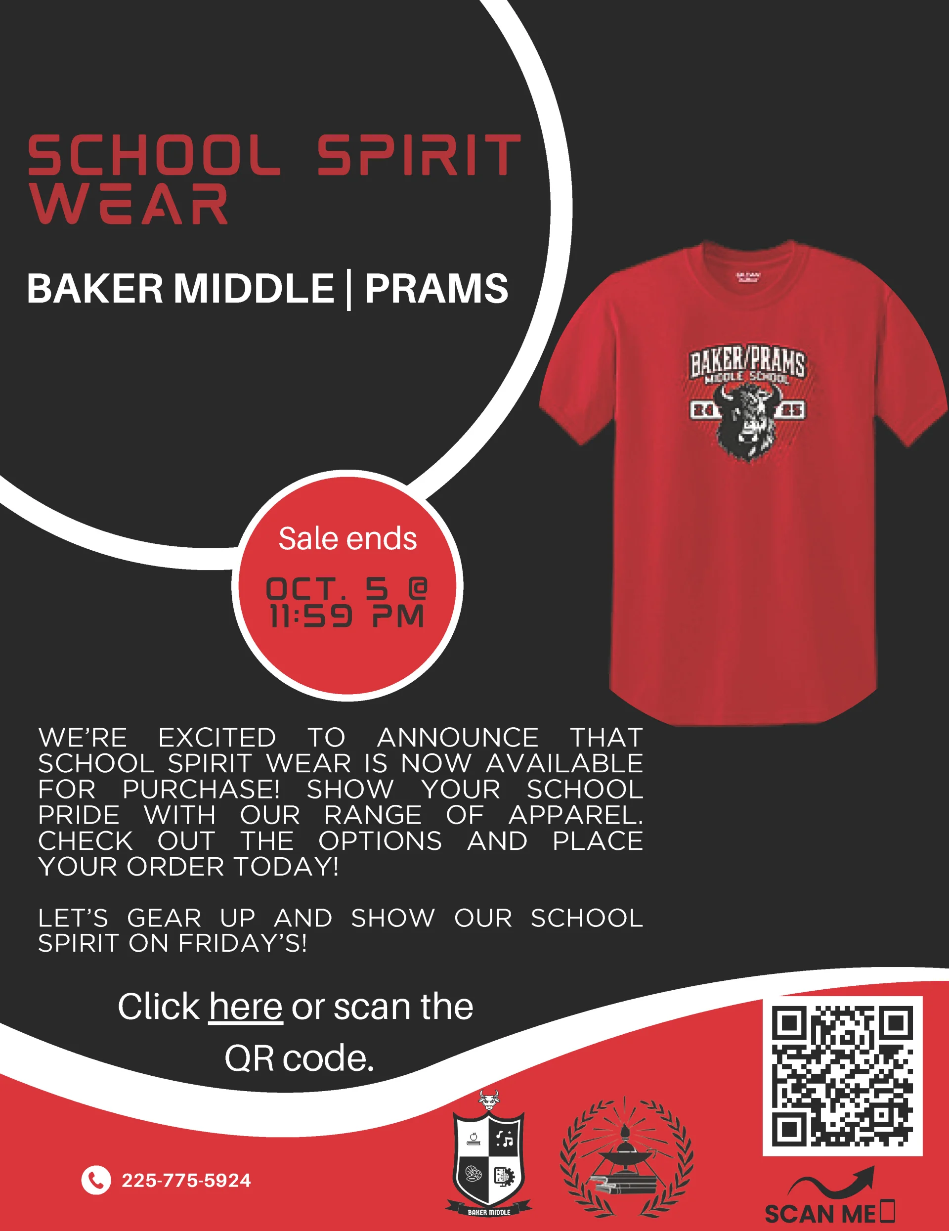 Baker Middle School Spirit Shirt