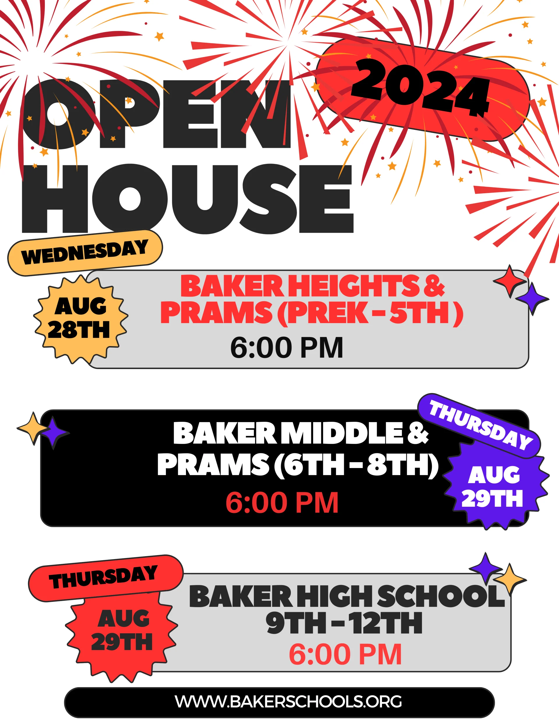 Flyer for CoBSS open houses