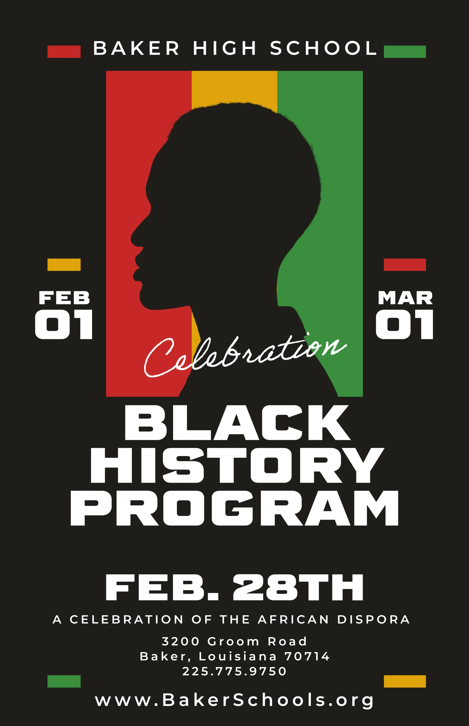 Graphic for Baker High School Black Histroy Program